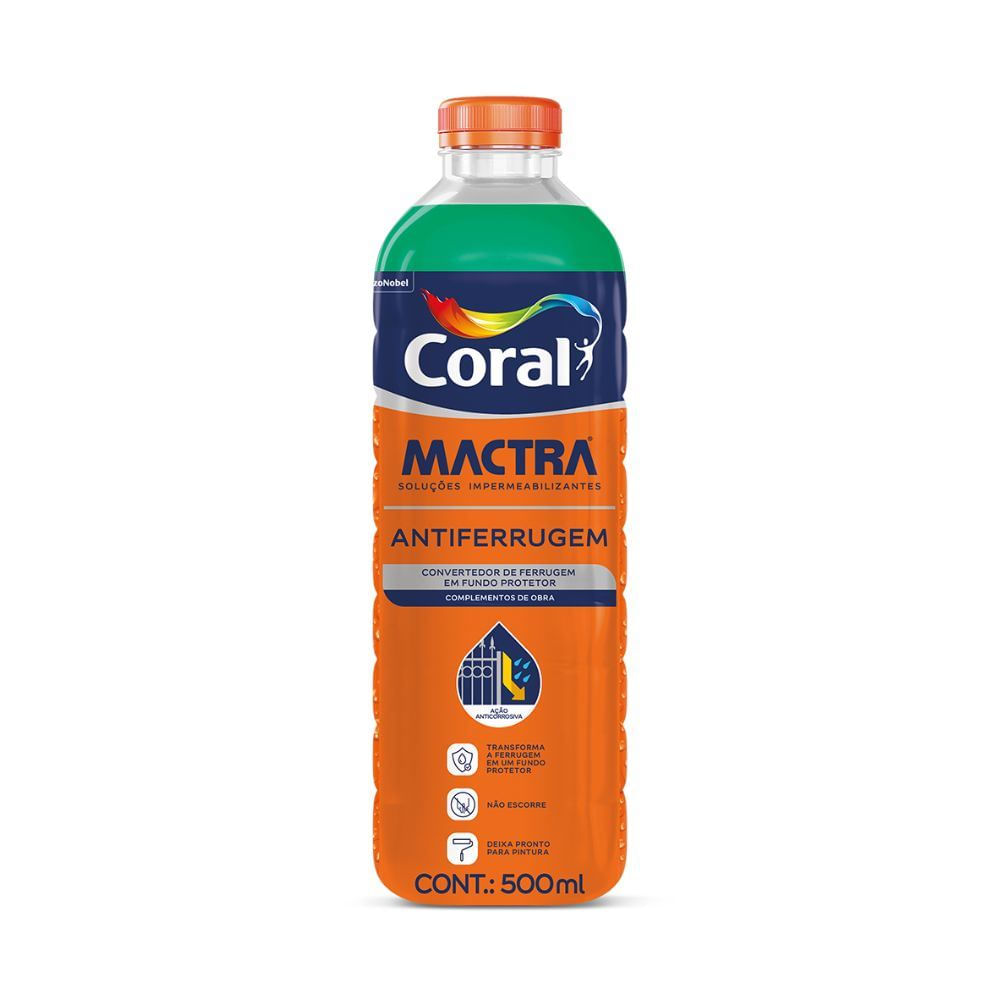 Antiferrugem Mactra 500 ml Coral